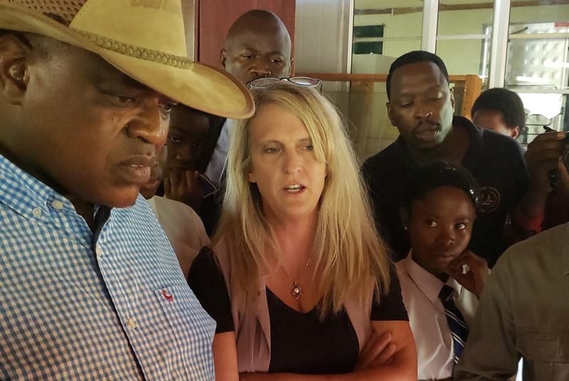 Botswana president visits with Virginia Tech professor