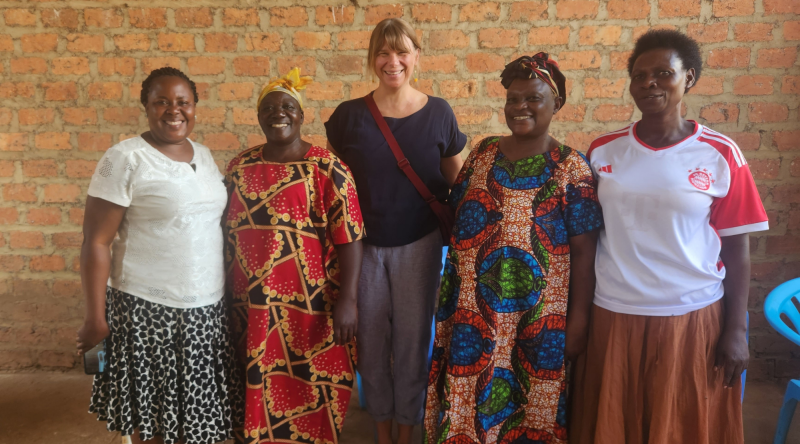 A group of five women